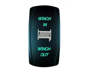STV Motorsports Momentary Winch In/Out Laser Rocker Switch
