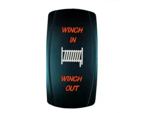 STV Motorsports Momentary Winch In/Out Laser Rocker Switch
