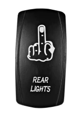STV Motorsports Rear Lights Middle Finger Laser Rocker Switch                                     - SLR1120W - Image 3