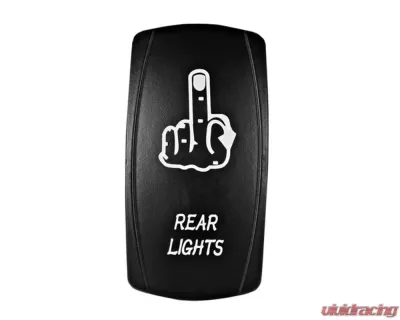 STV Motorsports Rear Lights Middle Finger Laser Rocker Switch - SLR1120W