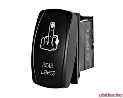 STV Motorsports Rear Lights Middle Finger Laser Rocker Switch - SLR1120W