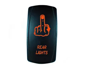 STV Motorsports Rear Lights Middle Finger Laser Rocker Switch