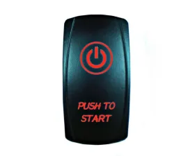 STV Motorsports Momentary Push to Start Laser Rocker Switch