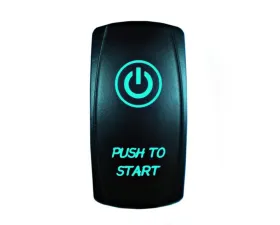 STV Motorsports Momentary Push to Start Laser Rocker Switch