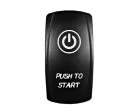 STV Motorsports Momentary Push to Start Laser Rocker Switch