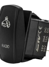 STV Motorsports Radio Laser Rocker Switch                                     - SLR1377 - Image 2