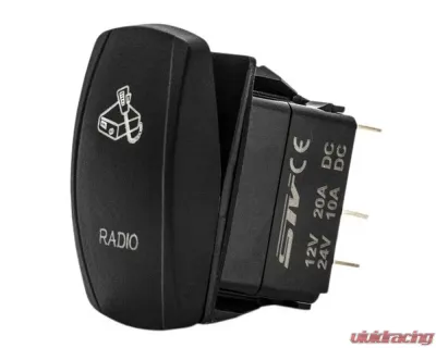 STV Motorsports Radio Laser Rocker Switch - SLR1377