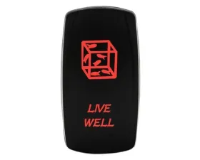 STV Motorsports Live Well Laser Rocker Switch