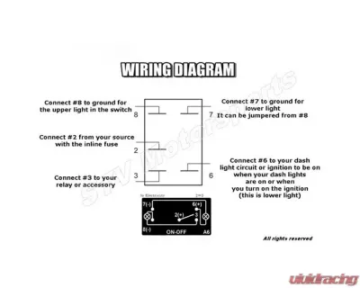 STV Motorsports Fridge Laser Rocker Switch - SLR1401