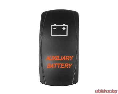 STV Motorsports Auxiliary Battery Laser Rocker Switch - SLR1417