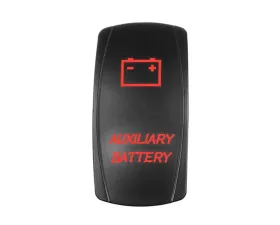 STV Motorsports Auxiliary Battery Laser Rocker Switch
