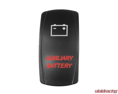 STV Motorsports Auxiliary Battery Laser Rocker Switch - SLR1418