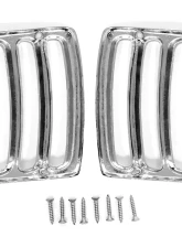 ACP Headlight Bucket Extension Trim Chrome Pair FM-BH001B                                     - FM-BH001B - Image 2