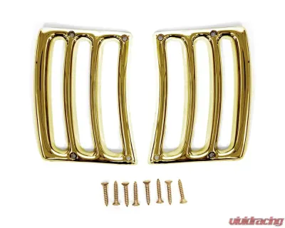 ACP Headlight Bucket Extension Trim Gold Pair FM-BH001C - FM-BH001C