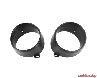 ACP Headlight Door Pair FM-BH011B for 1969 Ford Mustang, Black Plastic Direct Fit Replacement - FM-BH011B