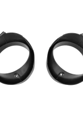 ACP Headlight Door Pair FM-BH011B for 1969 Ford Mustang, Black Plastic Direct Fit Replacement                                     - FM-BH011B - Image 2