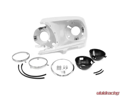 ACP Headlight Assembly Driver Side FM-BH011 for 1969 Ford Mustang, Steel Construction - FM-BH011