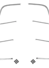 ACP Quarter Panel Ornament Pair FM-BQ002D for 1969 Ford Mustang, Chrome Die-Cast Zinc                                     - FM-BQ002D - Image 2