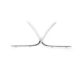 ACP Quarter Window Molding Fastback Pair for Ford Mustang 1969-1970, Chrome Metal Finish