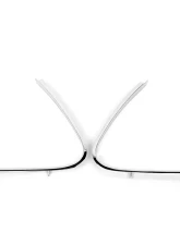 ACP Quarter Window Molding Fastback Pair for Ford Mustang 1969-1970, Chrome Metal Finish                                     - FM-BQ011 - Image 2