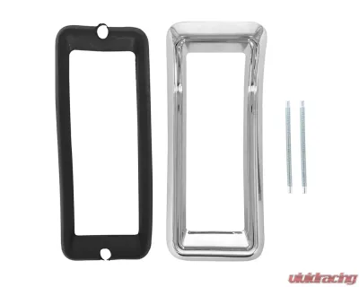 ACP Taillight Bezel Chrome Driver or Passenger Side for 1967 Ford Mustang FM-BT007 - FM-BT007