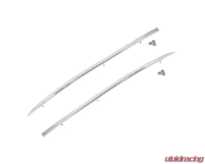 ACP Vinyl Top Molding Pair FM-BV002 for 1967-1968 Ford Mustang, Chrome Metal Finish - FM-BV002