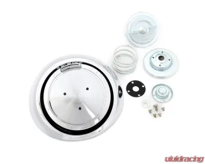 ACP Pop-Open Fuel Cap for 1969 Ford Mustang, Chrome Metal Replacement, FM-EG012B - FM-EG012B