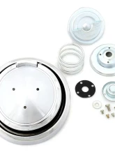 ACP Pop-Open Fuel Cap for 1970 Ford Mustang, Chrome Metal, Direct-Fit Replacement                                     - FM-EG012C - Image 2