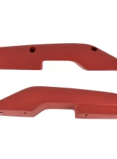 ACP Arm Rest Pad Deluxe Red With Stainless Steel Trim Pair FC-BA002A                                     - FC-BA002A - Image 4