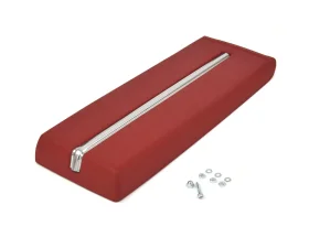 ACP Center Console Padded Lid With Stainless Steel Trim Red FC-BC030A