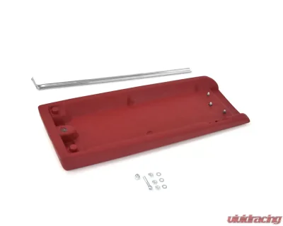 ACP Center Console Padded Lid With Stainless Steel Trim Red FC-BC030A - FC-BC030A