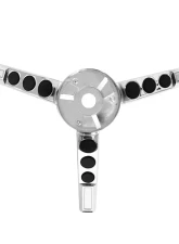 ACP Horn Ring Standard FM-BH018A for 1967 Ford Mustang, Chrome Die-Cast Zinc                                     - FM-BH018A - Image 4