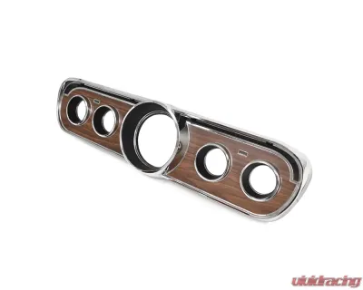 ACP Instrument Bezel Deluxe Woodgrain for 1965-1966 Ford Mustang, Plastic Finish - FM-BI001CM