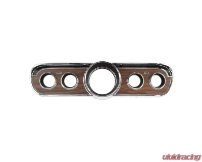ACP Instrument Bezel Deluxe Woodgrain for 1965-1966 Ford Mustang, Plastic Finish - FM-BI001CM