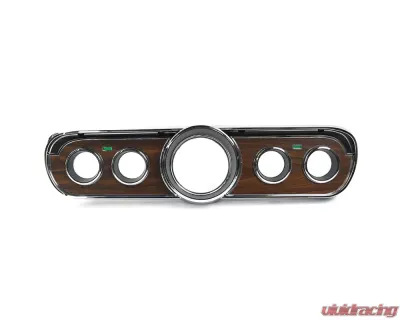 ACP Instrument Bezel Deluxe Woodgrain for 1965-1966 Ford Mustang, Plastic Finish - FM-BI001CM