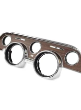 ACP Instrument Bezel Deluxe Woodgrain for 1968 Ford Mustang - Metal Backed, Direct Fit                                     - FM-BI004A - Image 5