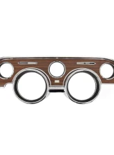 ACP Instrument Bezel Deluxe Woodgrain for 1968 Ford Mustang - Metal Backed, Direct Fit                                     - FM-BI004A - Image 2