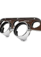 ACP Instrument Bezel Deluxe Woodgrain for 1968 Ford Mustang - Metal Backed, Direct Fit                                     - FM-BI004A - Image 5