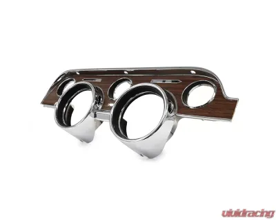 ACP Instrument Bezel Deluxe Woodgrain for 1968 Ford Mustang - Metal Backed, Direct Fit - FM-BI004A