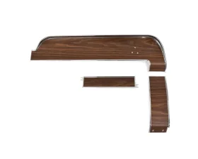 ACP Dash Trim Set Upper/Center/Lower Without Air Conditioning Deluxe Woodgrain FM-BI004C