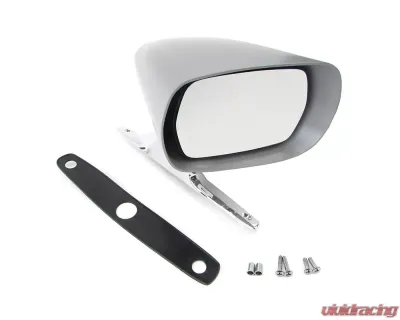ACP Outside Racing Mirror Passenger Side Primer/Chrome FM-BM012A - FM-BM012A