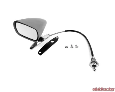 ACP Outside Racing Mirror Remote Driver Side Primer/Chrome FM-BM012 - FM-BM012