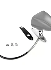 ACP Outside Racing Mirror Remote Driver Side Primer/Chrome FM-BM012                                     - FM-BM012 - Image 3