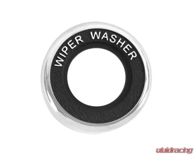 ACP Windshield Wiper Switch Bezel FM-BW027A for 1969-1970 Ford Mustang, Mercury Cougar, Chrome Finish - FM-BW027A