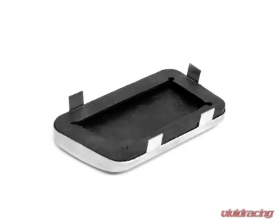 ACP Brake Pedal Pad Drum Manual Black Rubber with Stainless Steel Trim for Classic Ford Vehicles - FM-EB003AK