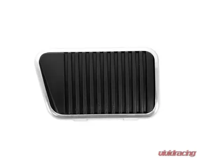 ACP Clutch Pedal Pad with Stainless Steel Trim for Ford Fairlane, Falcon, Mustang, Torino, Mercury Comet, Cougar - FM-EC004K