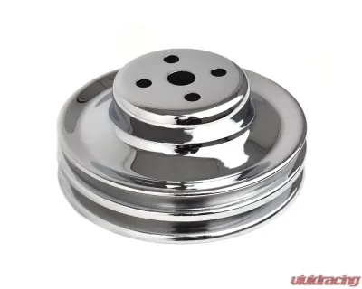 ACP Water Pump Pulley 2-Groove 5 13/16" Diameter Chrome FM-EP002A - FM-EP002A