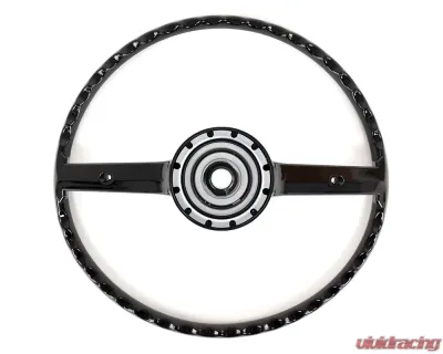 ACP Steering Wheel 2-Spoke For Horn Bars Black FM-ES008E - FM-ES008E