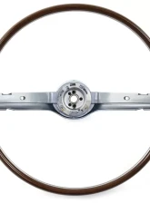 ACP Steering Wheel 2-Spoke Deluxe Woodgrain Blue FM-ES008FB                                     - FM-ES008FB - Image 5