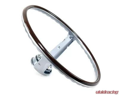 ACP Steering Wheel 2-Spoke Deluxe Woodgrain Blue FM-ES008FB - FM-ES008FB